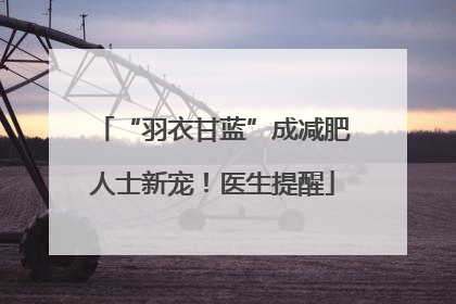 “羽衣甘蓝”成减肥人士新宠！医生提醒