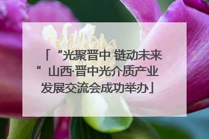 “光聚晋中 链动未来”山西·晋中光介质产业发展交流会成功举办