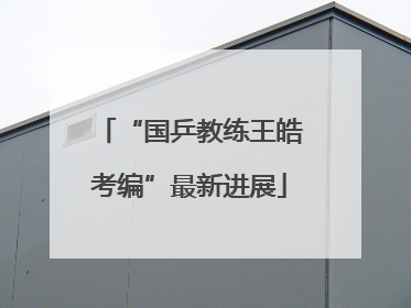 “国乒教练王皓考编”最新进展