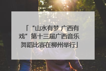 “山水有梦 广西有戏”第十三届广西音乐舞蹈比赛在柳州举行