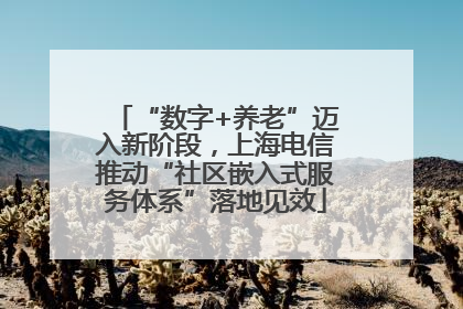“数字+养老”迈入新阶段，上海电信推动“社区嵌入式服务体系”落地见效