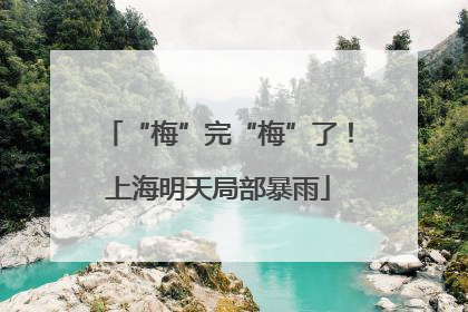 “梅”完“梅”了！上海明天局部暴雨