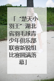 “楚天小羽王”湖北省羽毛球青少年俱乐部联赛新锐组比赛圆满落幕