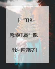 “TIR+跨境电商”跑出河南速度