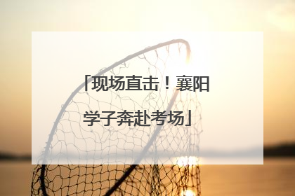 现场直击！襄阳学子奔赴考场