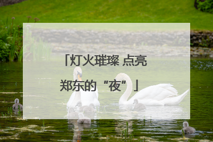 灯火璀璨 点亮郑东的“夜”