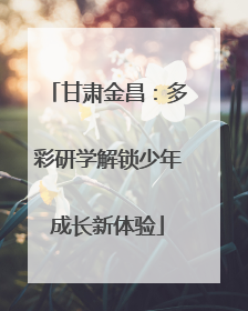 甘肃金昌：多彩研学解锁少年成长新体验