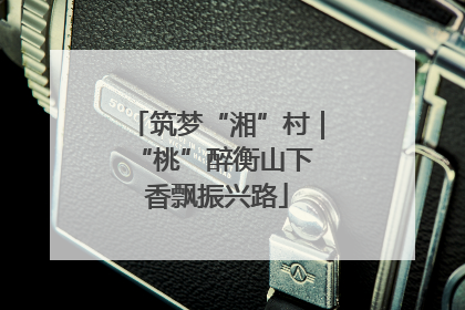 筑梦“湘”村｜“桃”醉衡山下 香飘振兴路