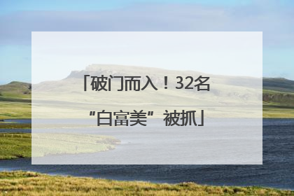 破门而入！32名“白富美”被抓