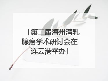 第二届海州湾乳腺癌学术研讨会在连云港举办