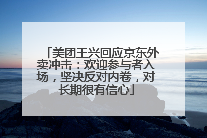 美团王兴回应京东外卖冲击：欢迎参与者入场，坚决反对内卷，对长期很有信心