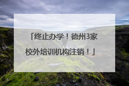 终止办学！德州3家校外培训机构注销！