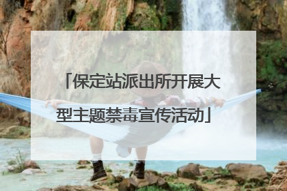 保定站派出所开展大型主题禁毒宣传活动