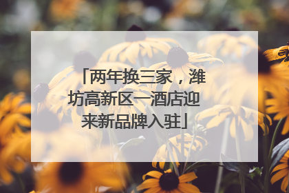 两年换三家，潍坊高新区一酒店迎来新品牌入驻
