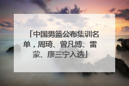 中国男篮公布集训名单，周琦、曾凡博、雷蒙、廖三宁入选