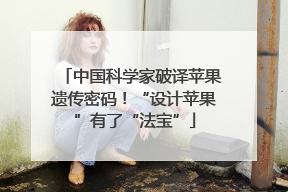 中国科学家破译苹果遗传密码！“设计苹果”有了“法宝”