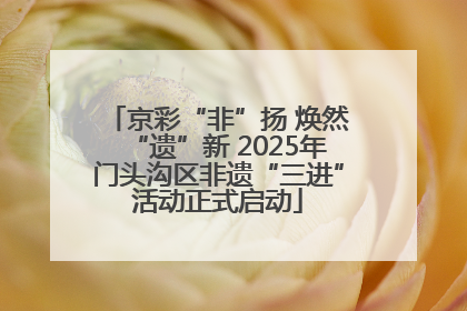 京彩“非”扬 焕然“遗”新 2025年门头沟区非遗“三进”活动正式启动