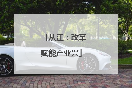 从江：改革赋能产业兴