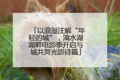 以浪漫注解“年轻的城”，滴水湖湖畔电影季开启与城共舞光影诗篇