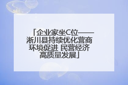 企业家坐C位——淅川县持续优化营商环境促进 民营经济高质量发展