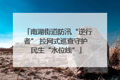 南湖街道防汛“逆行者” 拉网式巡查守护民生“水位线”