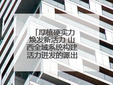 厚植硬实力 焕发新活力 山西全域系统构建活力迸发的派出所工作新生态