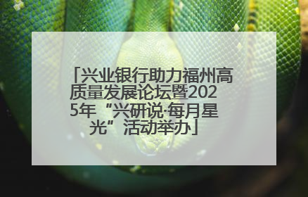 兴业银行助力福州高质量发展论坛暨2025年“兴研说·每月星光”活动举办