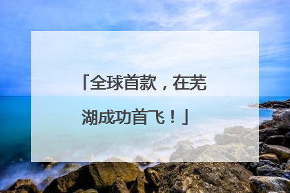 全球首款，在芜湖成功首飞！