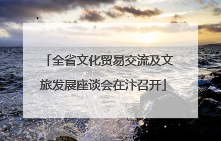 全省文化贸易交流及文旅发展座谈会在汴召开