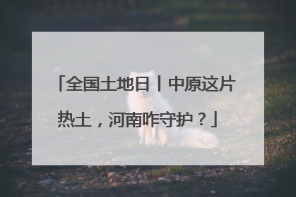 全国土地日丨中原这片热土，河南咋守护？