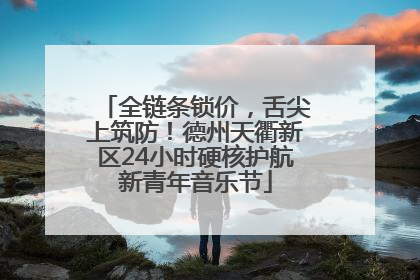 全链条锁价，舌尖上筑防！德州天衢新区24小时硬核护航新青年音乐节