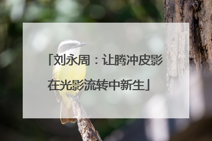刘永周：让腾冲皮影在光影流转中新生