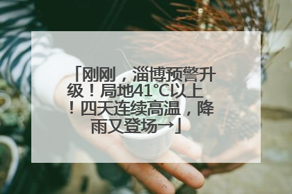 刚刚，淄博预警升级！局地41℃以上！四天连续高温，降雨又登场→