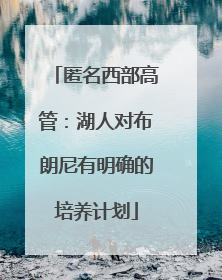 匿名西部高管：湖人对布朗尼有明确的培养计划