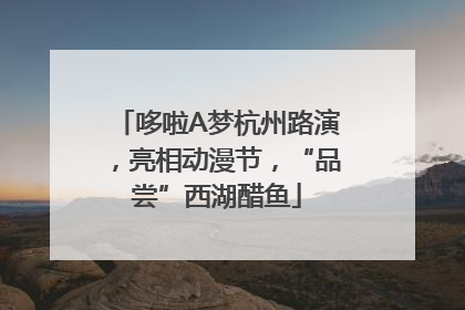 哆啦A梦杭州路演，亮相动漫节，“品尝”西湖醋鱼