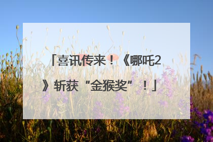 喜讯传来！《哪吒2》斩获“金猴奖”！
