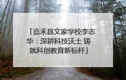 嘉禾县文家学校李志华：深耕科技沃土 铸就科创教育新标杆