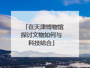 在天津博物馆探讨文物如何与科技结合