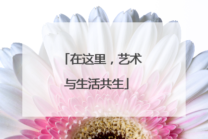 在这里，艺术与生活共生