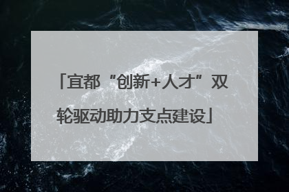 宜都“创新+人才”双轮驱动助力支点建设