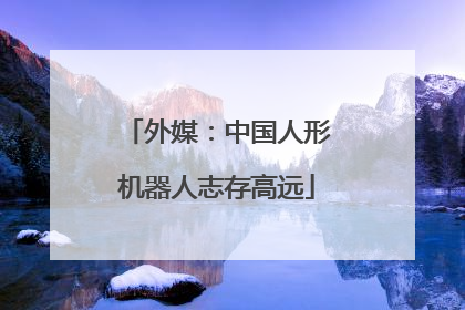 外媒：中国人形机器人志存高远