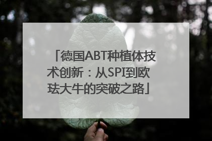 德国ABT种植体技术创新：从SPI到欧珐大牛的突破之路