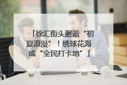 徐汇街头邂逅“初夏浪漫”！绣球花海成“全民打卡地”