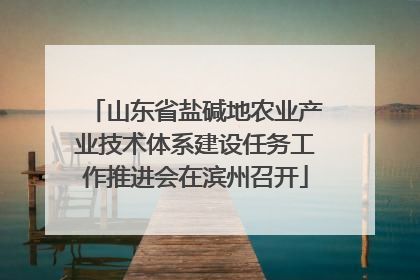 山东省盐碱地农业产业技术体系建设任务工作推进会在滨州召开