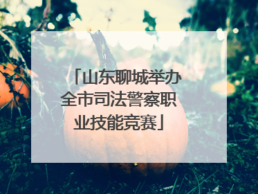 山东聊城举办全市司法警察职业技能竞赛