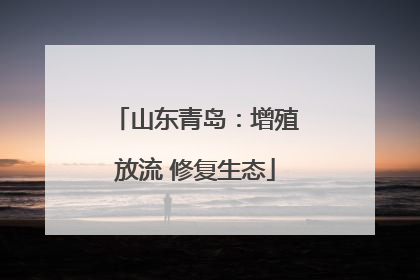 山东青岛：增殖放流 修复生态