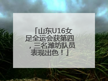 山东U16女足全运会获第四，三名潍坊队员表现出色！