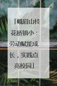 峨眉山桂花桥镇小：劳动赋能成长，实践点亮校园