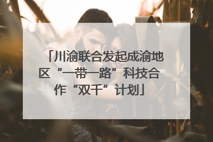 川渝联合发起成渝地区“一带一路”科技合作“双千”计划