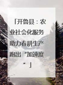 开鲁县：农业社会化服务助力春耕生产跑出“加速度”